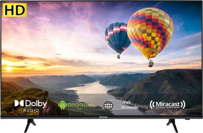 Ossywud OSOM43TVSBLVR 110 cm (43 inch) HD Ready LED Smart Android Based TV with HRD 10 Dolby Audio & CloudTV(OSOM43TVSBLVR)   TV  (Ossywud)