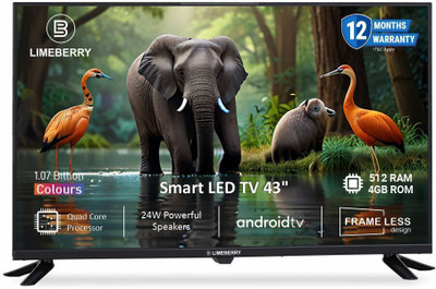 LIMEBERRY Pro 109 cm (43 inch) Full HD LED Smart Android TV 2025 Edition with Remote Control(LB431CN6)