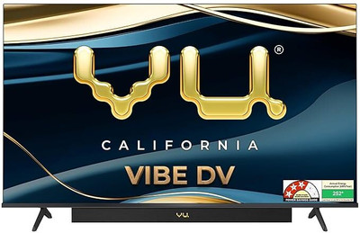 Vu 2025 Vibe DV 164 cm (65 inch) QLED Ultra HD (4K) Smart Google TV with 88 Watts Sound | 400 Nits Brightness| 3 Years Warranty(65 Vibe DV)