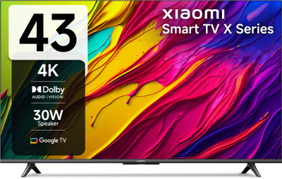 XIAOMI by Mi X Series 108 cm (43 inch) Ultra HD (4K) LED Smart Google TV with HDR 10 | Audio | DTS X | DTS Virtual: X | Vivid Picture Engine(L43MA-AUIN)