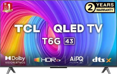 TCL 108 cm (43 inch) QLED Ultra HD (4K) Smart Google TV with Game Master 2.0