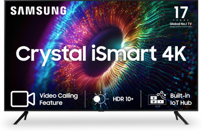 SAMSUNG Crystal 4K ISmart Series 163 Cm (65 Inch) Ultra HD (4K) LED Smart Tizen TV 2023 Edition  (UA65CUE60AKLXL) For Rs. 54999 @ 45 %