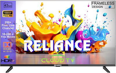 Reliance 108 cm (43 inch) Full HD LED Smart Android TV 2025 Edition with Cloud Base TV(RW43GD4656FHD)