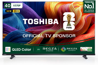 TOSHIBA 100 cm (40 inch) QLED Full HD Smart VIDAA TV 2026 Edition with QLED Color , REGZA Engine , REGZA Intelligence+ , Game Mode , REGZA Power Audio , Designed in Japan(40V37SP)
