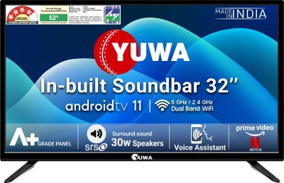 View Yuwa FL Series 80 cm (32 inch) HD Ready LED Smart Android Based TV(Y-32S- SB)  Price Online