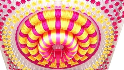 BMLP Tent Designer Ceiling 15*15 Tent - For Marriage function, Birthday, Anniversary and other such functions., Parties.(Multicolor)