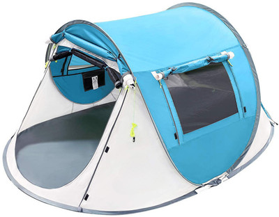 house of common Outdoor Camping Pop Up Boat Tent 1-2 Person Tent - For Camping, hiking, Outdoor, Adventure, Garden, New Model Air Tent, 190T Polyester(Blue)
