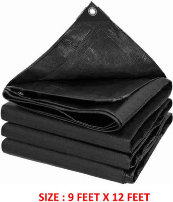 GreenLife TARPAULINE SHEET WATERPROOF COVER Tent - For UV RESISTANT PROTECT FROM WIND RAIN , SUNLIGHT(Black)