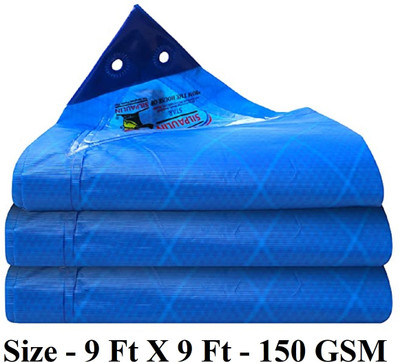 Harp Includes Reinforced Edges on All 4 Sides for Extra Strength (9 x 9 ft Tent - For Tent(Blue)