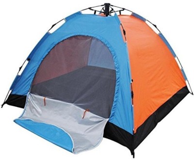 IRIS Portable Camping Automatic Tent - For 4 Persons(Blue, Orange)