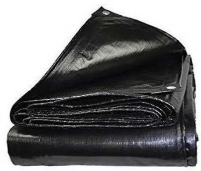 perfecthome BLACK TARPAULIN 15X15 FEET 200GSM Tent - For Waterproof Tent For Multipurpose Plastic Cover for Truck, Roof, Rain,Outdoor,Sun(Black)