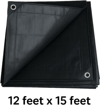TENTHOUSE TARPAULINE SHEET WATERPROOF COVER Tent - For PROTECT FROM UV RESISTANT,RAIN, 18 FEET X 30 FEET(Black)
