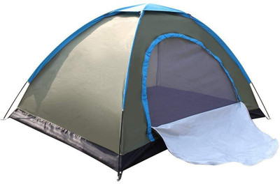 IRIS Portable Camping Tent - For 6 Persons(Green, Blue)