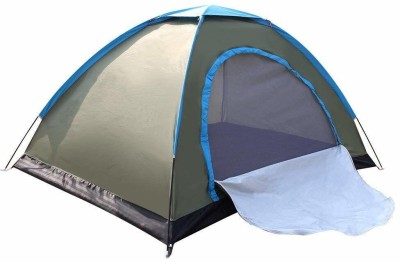 IRIS Portable Outdoor Camping Tent - For 2 Person(Grey, Blue)