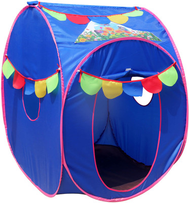 Healthysleeping Little Foldable pop-up Hut Type Kids Play House Tent - For Kids(Blue)