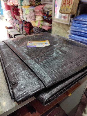 BMLP WATERPROOF TARPAULIN 15*12 STRONG HEAVY DUTY NATURAL QUALITY Tent - For Tents, Trucks, Agriculture use, Outdoor Parties, Outdoor events(Black)