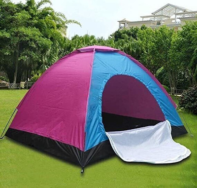 DEVICE Picnic Camping Portable Picnic Waterproof Dome Tent (2 men) Tent - For 2 person(Multicolor)