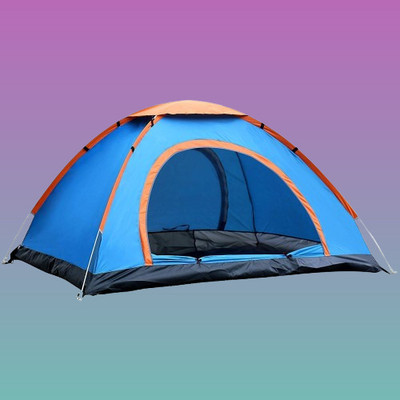 Nollon 4-Person Outdoor Canopy – Hassle-Free Assembly Exterior Shelter Tent - For 4 persons(Multicolor)
