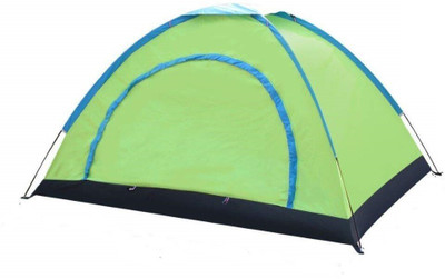 IRIS Portable Camping Tent - For 8 Persons(Green, Blue)