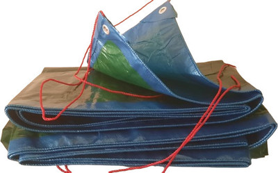 BroCode 15Ftx12Ft Tarpaulin Sheet Waterproof Plastic Cover for Truck, Roof, Rain, Tirpal Tent - For Tarpaulin, Tarpaulin Sheet Waterproof, Tirpal, Tadpatri, Thadika(Green)