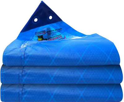 Harp Tarpaulin -Includes Reinforced Edges on All 4 Sides for Extra Strength (18 x 15 ft Tent - For Rain(Blue)