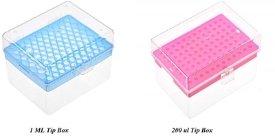 Apex Labs 2 Pcs Lab Micro Tip Stand Hold Tips of 1000 ul & 200 ul Polypropylene Test Tube Rack(100 & 96 White, Blue, Pink)