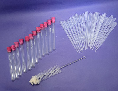 moolenterprises 15 ml Rimmed Borosilicate Glass Test Tube(12.5 cm 200 K Pack of 12)
