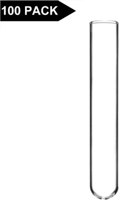 GVSSCO 3 ml Plain Borosilicate Glass Test Tube(7.5 cm 800 K Pack of 100)