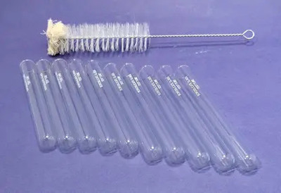 SNCARE 15 ml Rimmed Borosilicate Glass Test Tube(12 cm 200 K Pack of 10)