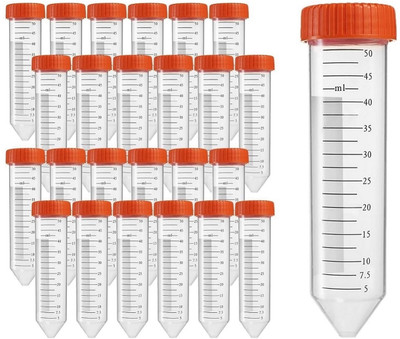 Salco 50 ml Plain Plastic Test Tube(11.8 cm 550 K Pack of 100)