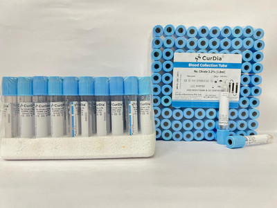 CURDIA 1.8 ml Plain Polypropylene Test Tube(75 cm 30 K Pack of 100)