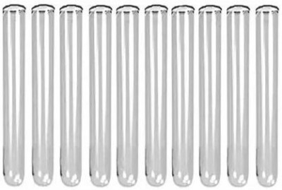 Apex Labs 3 ml Plain Glass Test Tube(7.5 cm 80 K Pack of 10)