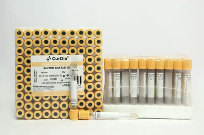 CURDIA 5 ml Plain Polypropylene Test Tube(75 cm 30 K Pack of 100)