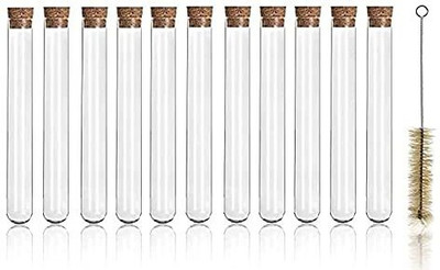 Salco 15 ml Rimmed Borosilicate Glass Test Tube(150 cm 775 K Pack of 11)