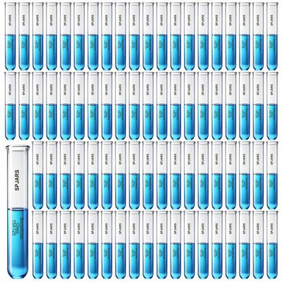 SPJARS 13 ml Rimmed Borosilicate Glass Test Tube(12.5 cm 60 K Pack of 100)