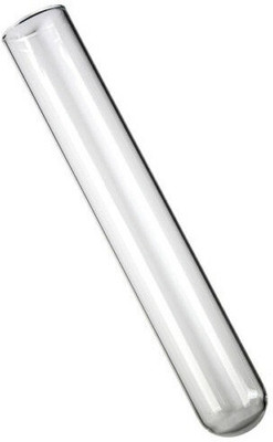 GVSSCO 7 ml Plain Borosilicate Glass Test Tube(13 cm 313.15 K Pack of 100)
