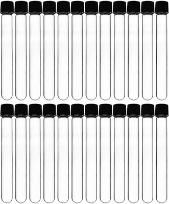 Salco 10 ml Plain Borosilicate Glass Test Tube(10 cm 750 K Pack of 25)