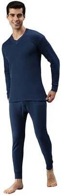 SYLZON V-Neck Men Top - Pyjama Set Thermal