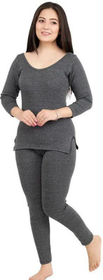 SANRAKSSHAN REWXLWOMENTHRMAL_60 Women Top - Pyjama Set Thermal