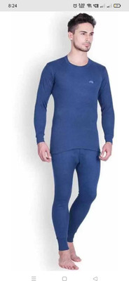 OSWAL JBI Men Cotton Blend Thermal Set Winter Wear Warmer Inner Wear Top Payjama Set Men Top - Pyjama Set Thermal