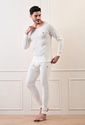 STARFOX Mens Tri Blended Fabric Quilted Thermal Set Men Top - Pyjama Set Thermal