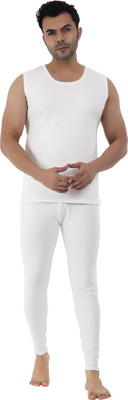 Selfcare Selfcare Men Polycotton Lycra Thermal Sleeveles Round Neck Top-Pyjama Set|SW1020 Men Top - Pyjama Set Thermal