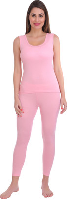 Selfcare Women Sleeveless Top and Pyjama Thermal Set Women Top - Pyjama Set Thermal