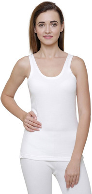 Bodycare Insider Off White Solid Thermal Women Top Thermal