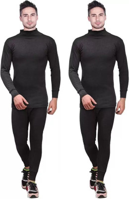 Kevat Gems OSWAL JBI Men Top - Pyjama Set High Neck Black Thermal Men Top - Pyjama Set Thermal
