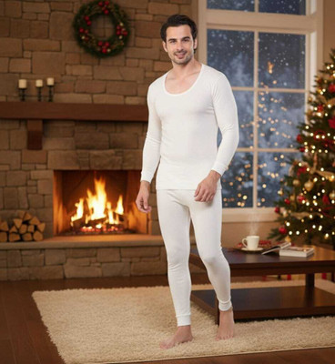 ewears EWEARS91 Men’s Cotton Thermal U-Neck Full Shoulder Top | Innerwear for Men Men Top - Pyjama Set Thermal