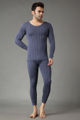 FF Winter Wear Thermal Vest and Bottom Lower Warmer Combo for Men Long Johns Set Men Top - Pyjama Set Thermal