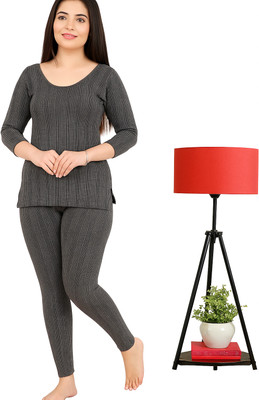 REVEXO REWMWOMENTHRMAL_58 Women Top - Pyjama Set Thermal