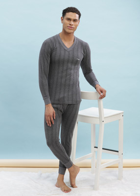 Dollar V Neck Top & Bottom Set Men Top - Pyjama Set Thermal