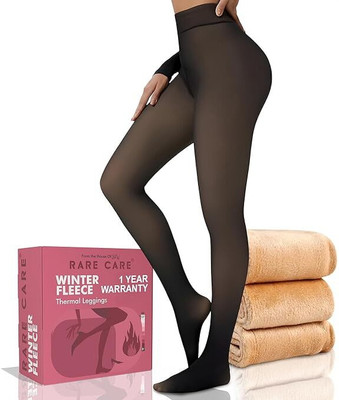 Rärecäre Winter Warm Leggings Women Thermal Leggings Pants Fleece Lined Thick Tights Women Pyjama Thermal